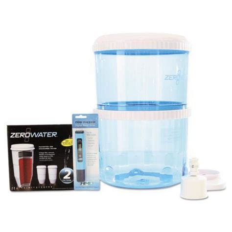 zerowater zj-003 filtration water cooler bottle with electronic tester reviews|zero water pitcher reviews.